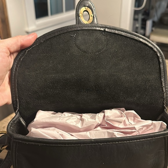 Coach vintage black leather Devon bag - Picture 5 of 8